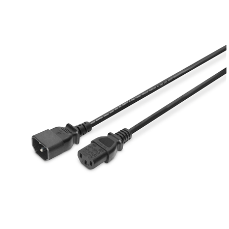 Digitus | Power Cord extension cable  C13 - C14, | AK-440201-018-S | Black