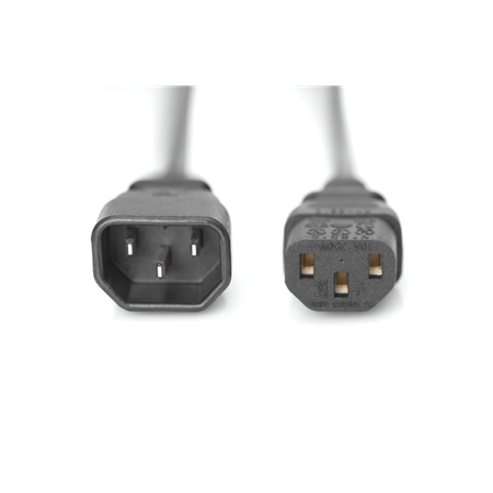 Digitus | Power Cord extension cable  C13 - C14, | AK-440201-018-S | Black