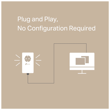 TP-LINK | AV1000 Gigabit Passthrough Powerline Adapter | TL-PA7017P | 1000 Mbit/s | Ethernet LAN (RJ-45) ports 1 | No Wi-Fi | Ex