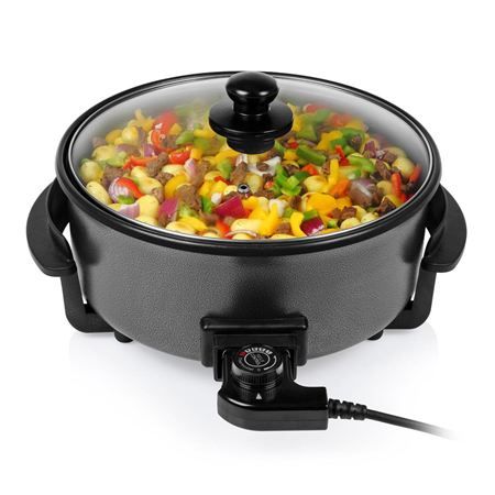 Tristar | Multifunctional grill pan XL | PZ-9135 | Diameter 30 cm | Grill | 1500 W | Lid included | Fixed handle | Black