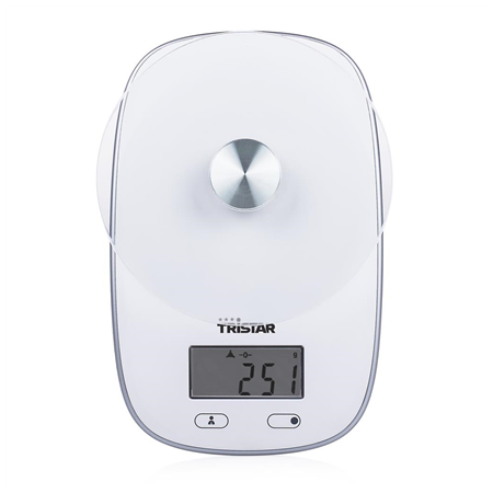 Tristar KW-2445 Kitchen scale, White | Tristar | Kitchen scales | KW-2445 | Maximum weight (capacity) 5 kg | Graduation 1 g | Di