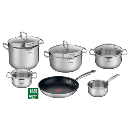 Tefal Duetto+ G732SA55 keptuvių ir puodų rinkinys 10 vnt