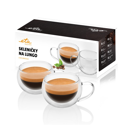 ETA | Lungo cups | ETA518091010 | For coffee | 2 pc(s) | Dishwasher proof | Glass