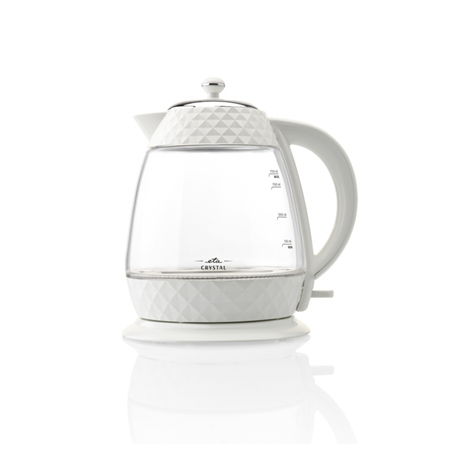 ETA | Crystal Kettle | ETA315490010 | Electric | 2200 W | 1.7 L | Glass | 360° rotational base | Glass/White