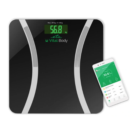 ETA | Vital Body Personal scale | ETA678090000 | Body analyzer | Maximum weight (capacity) 180 kg | Accuracy 100 g | Body Mass I