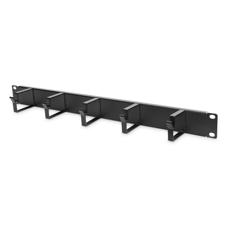 Digitus | Cable Management Panel | DN-97602 | Black | 5x cable management ring (HxD: 40x60 mm). The Cable Management Panel is ge
