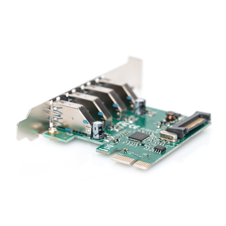 Digitus | USB 3.0, 4 Port, PCI Express Add-On card 4 Ports A/F External, VL805 chipset | DS-30221-1