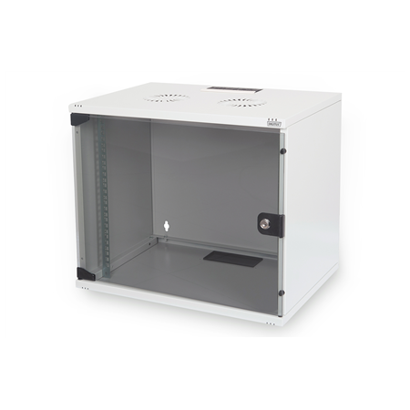 Digitus | 7U wall mounting cabinet | DN-19 07U-S-1 | Grey | Safety class rating IP20. Lockable safety-glass door. 200° door open