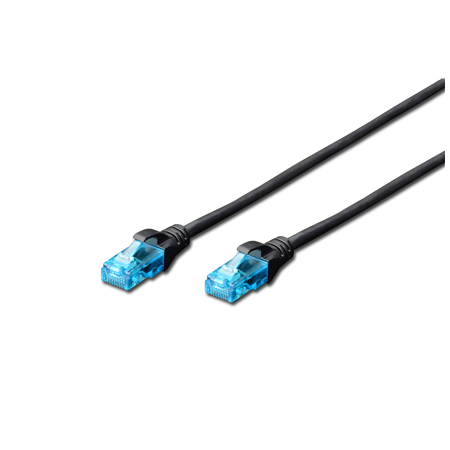 Patch Cord | DK-1512-005/BL | 2x RJ45 (8P8C) connectors. Structure: 4 x 2 AWG 26/7, twisted pair. Boots with kink protection, st