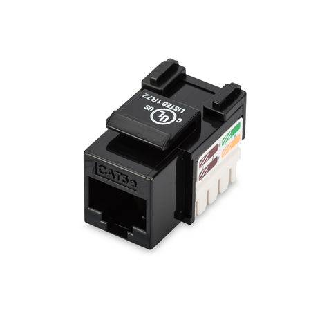 Class D CAT 5e Keystone Jack | DN-93501 | Unshielded RJ45 to LSA | Cable installation via LSA strips, color coded according to E