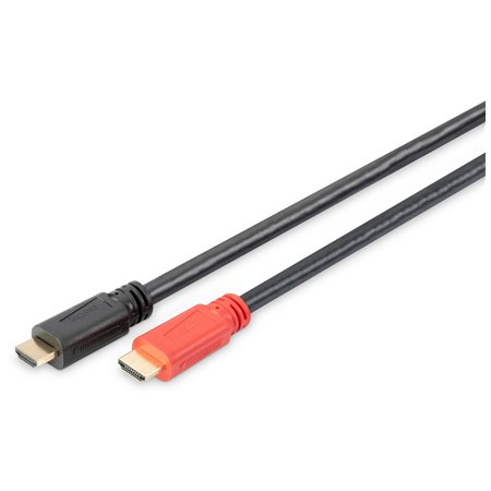 Digitus | High Speed HDMI Cable with Signal Amplifier | DB-330118-100-S | HDMI Male (type A) | HDMI Male (type A) | HDMI to HDMI