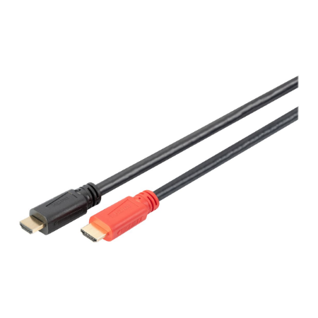 Digitus | High Speed HDMI Cable with Signal Amplifier | DB-330118-100-S | HDMI Male (type A) | HDMI Male (type A) | HDMI to HDMI