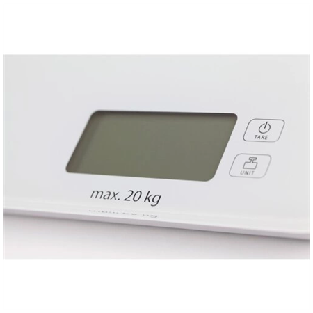 Caso | Designer kitchen scales LX 20 | 03294 | Maximum weight (capacity) 20 kg | Graduation 5 g | White