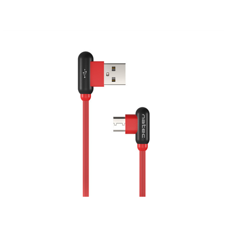 Natec Prati, Angled USB Type C to Type A Cable 1m, Red | Natec | Angled USB Type C to USB Type A | Prati | USB Type C | USB Type