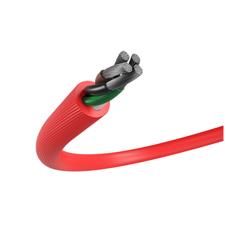 Natec Prati, Angled USB Type C to Type A Cable 1m, Red | Natec | Angled USB Type C to USB Type A | Prati | USB Type C | USB Type