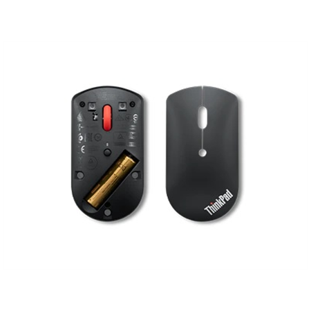 Lenovo | ThinkPad Bluetooth Silent Mouse w/o battery | Wireless | Bluetooth 5.0 | Black | 1 year(s)