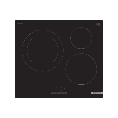 Bosch | PUJ611BB5E | Induction | Number of burners/cooking zones 3 | Touch | Timer | Black