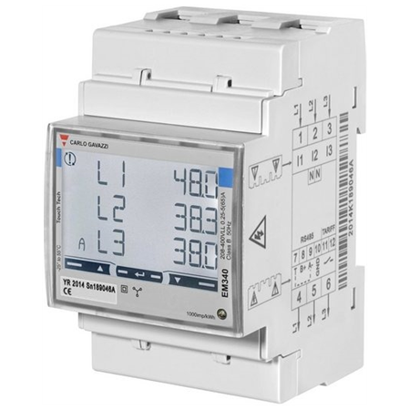 Carlo Gavazzi | Smart Power Meter, 3 phase, up to 65A | EM340 MID certificate