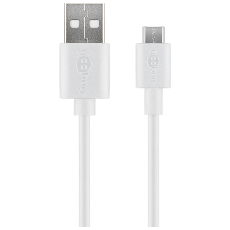 Goobay | Micro USB charging and sync cable | 43837 | USB-A 2.0 to Micro-USB USB 2.0 male (type A) | USB 2.0 micro male (type B)