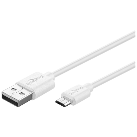 Goobay | Micro USB charging and sync cable | 43837 | USB-A 2.0 to Micro-USB USB 2.0 male (type A) | USB 2.0 micro male (type B)