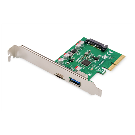 Digitus | PCIe card, USB-C 3.1 Gen 2, 10Gpbs, USB-A 3.1 | DS-30225