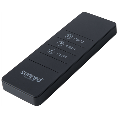 SUNRED | Heater | PRO25W-SMART, Triangle Dark Smart Wall | Infrared | 2500 W | Black | IP55