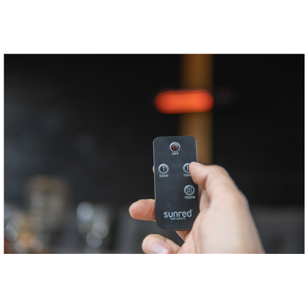 SUNRED | Heater | RDS-15W-B, Fortuna Wall | Infrared | 1500 W | Black | IP55