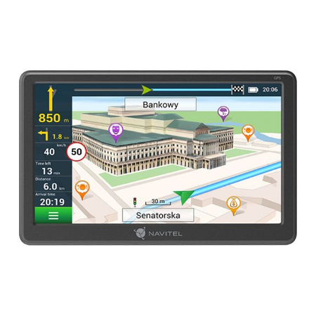 Navitel | GPS Navigator With a Magnetic Mount | E707 Magnetic | 800 x 480 | GPS (satellite) | Maps included