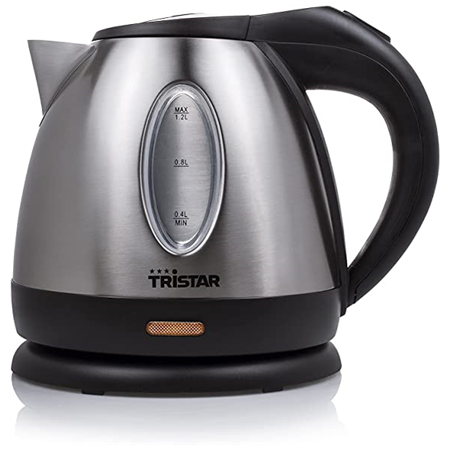 Tristar | Jug Kettle | WK-1323 | Standard | 1500 W | 1.2 L | Stainless steel | 360° rotational base | Silver