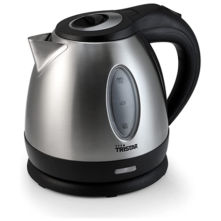 Tristar | Jug Kettle | WK-1323 | Standard | 1500 W | 1.2 L | Stainless steel | 360° rotational base | Silver
