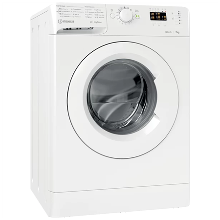 INDESIT | Washing machine | MTWA 71252 W EE | Energy efficiency class E | Front loading | Washing capacity 7 kg | 1200 RPM | Dep