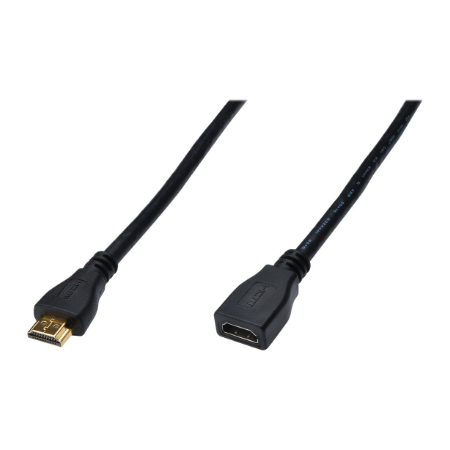Digitus | HDMI High Speed extension cable | AK-330201-050-S | Type A M/F HDMI Female (type A) | HDMI Male (type A)