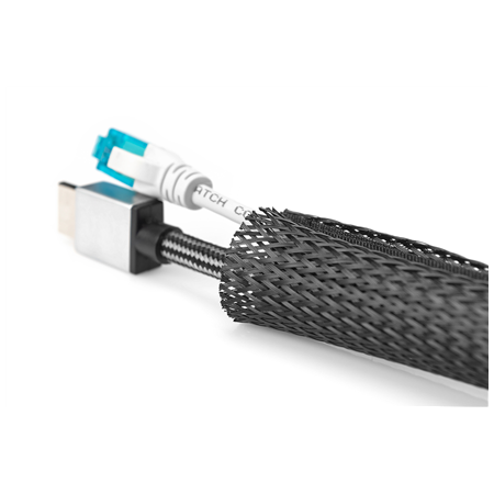 Digitus | Flexible Cable Tube with Hook and Loop Fastener Cable Sock | DA-90507