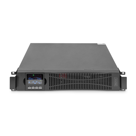 DIGITUS OnLine UPS, rack/tower, 3000VA, 3000W, LCD, 8 x C13, 1 x C19, RS-232, USB, SNMP card (optional), relay card (optional)