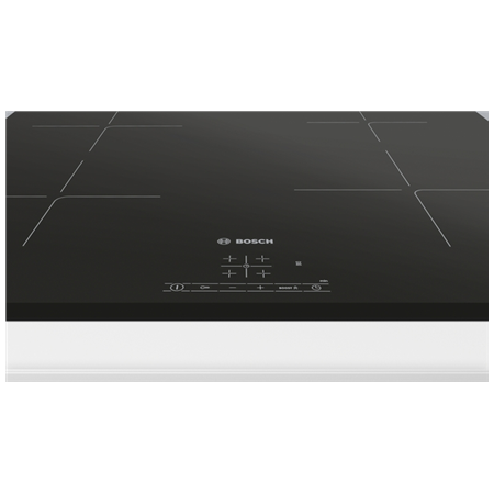 Bosch | Hob | PUE63KBB6E | Induction | Number of burners/cooking zones 4 | Touch | Timer | Black