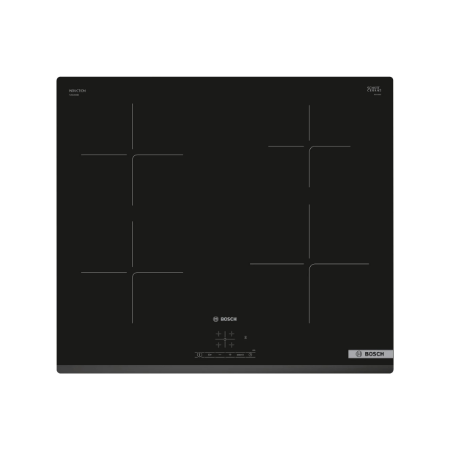 Bosch | Hob | PUE63KBB6E | Induction | Number of burners/cooking zones 4 | Touch | Timer | Black