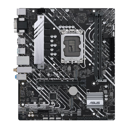 Asus | PRIME H610M-A WIFI D4 | Processor family Intel | Processor socket  LGA1700 | DDR4 DIMM | Memory slots 2 | Supported hard