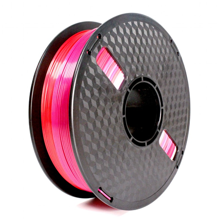 Flashforge Filament, PLA Silk Rainbow | 3DP-PLA-SK-01-RP | 1.75 mm diameter, 1kg/spool | Red/Purple