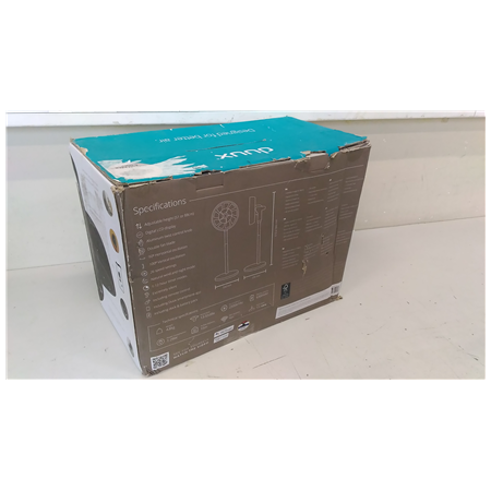 SALE OUT. SALE OUT. Duux | Smart Fan | Whisper Flex Smart Black with Battery Pack | Stand Fan | USED, DAMAGED PACKAGING, SMALL M