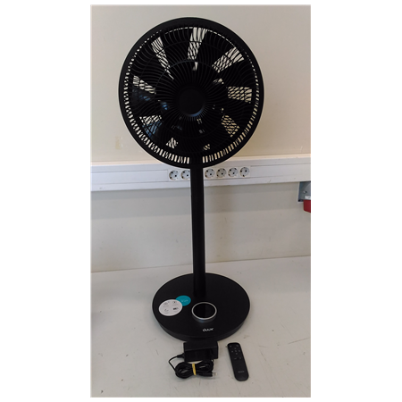 SALE OUT. SALE OUT. Duux | Smart Fan | Whisper Flex Smart Black with Battery Pack | Stand Fan | USED, DAMAGED PACKAGING, SMALL M