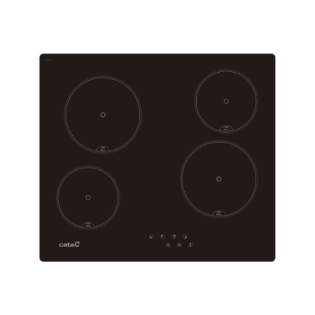 CATA | Hob | TN 604/B | Vitroceramic | Number of burners/cooking zones 4 | Touch | Black | Display