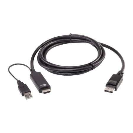 Aten | True 4K 1.8M HDMI to DisplayPort Cable | 2L-7D02HDP