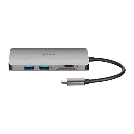 D-Link | 8-in-1 USB-C Hub with HDMI/Ethernet/Card Reader/Power Delivery | DUB-M810 | USB hub | USB Type-C