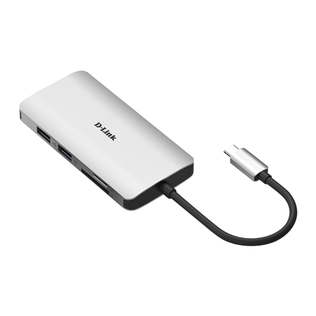 D-Link | 8-in-1 USB-C Hub with HDMI/Ethernet/Card Reader/Power Delivery | DUB-M810 | USB hub | USB Type-C