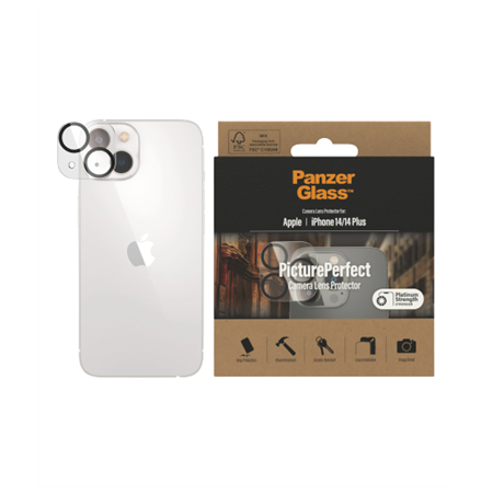 PanzerGlass | Camera Lens Protection | PicturePerfect | Apple | iPhone 14/14 Plus | Glass | Transparent