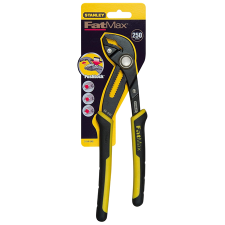 Stanley | Fatmax 250mm Push Button Multigrip Pliers | 0-84-648