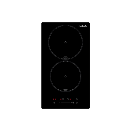 CATA | Hob | ISB 3102 BK | Induction | Number of burners/cooking zones 2 | Slider | Timer | Black