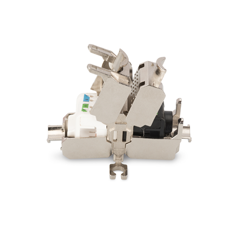 DN-93909 | Field Termination Coupler CAT 6A, 500 MHz for AWG 22-26, fully shielded, keyst. design, 26x35x80