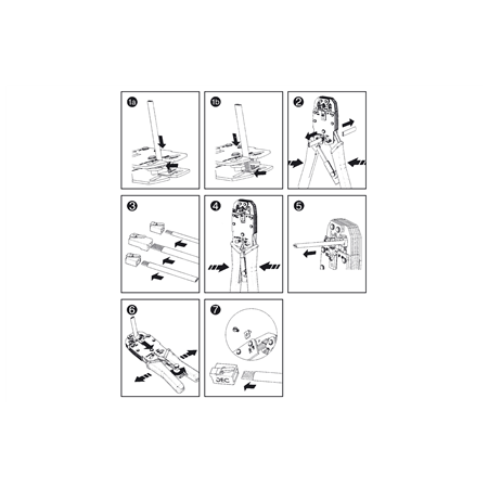 Digitus | Multi modular crimping tool, solid metal, DN-94004