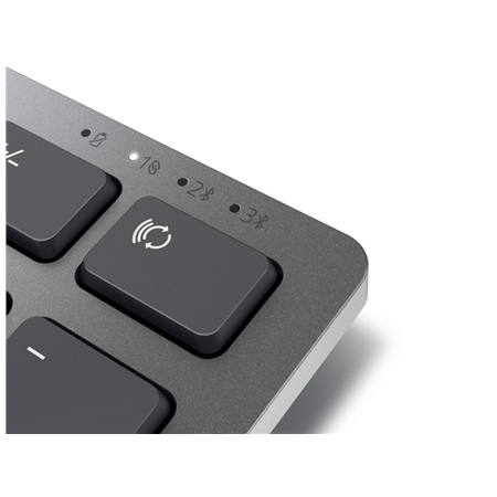 Dell | Keyboard | KB700 | Keyboard | Wireless | Russian | Titan Gray | 2.4 GHz, Bluetooth 5.0